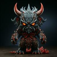 3d cartoon god of darkness photo