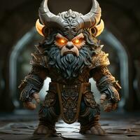 3d cartoon god of darkness photo