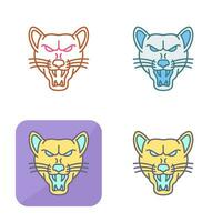 icono de vector de lobo