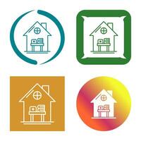 Home Work Place Vector Icon