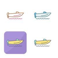 Speed Boat Vector Icon