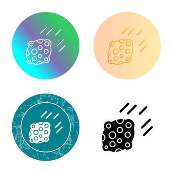 icono de vector de asteroide