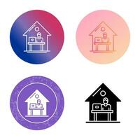 Work At Home Vector Icon