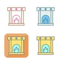 Fireplace Vector Icon