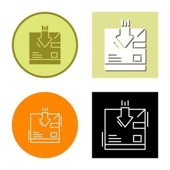 icono de vector de retorno