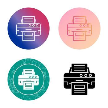icono de vector de impresora