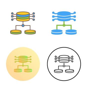 icono de vector de datos estructurados