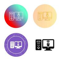 Desktop Computer Vector Icon