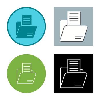 icono de vector de carpeta