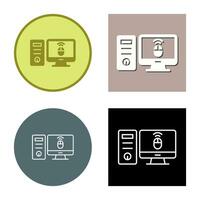 Desktop Computer Vector Icon