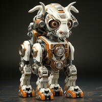 3D cartoo goat robot photo
