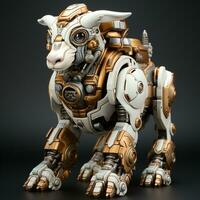 3D cartoo goat robot photo