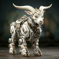 3D cartoo goat robot photo