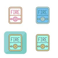 Fire Button Vector Icon