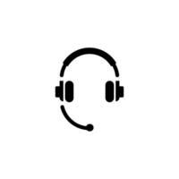Headset icon vector illustration logo template for many purpose. Isolated on white background