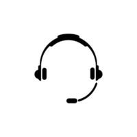 Headset icon vector illustration logo template for many purpose. Isolated on white background