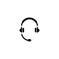 Headset icon vector illustration logo template for many purpose. Isolated on white background