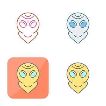 icono de vector alienígena