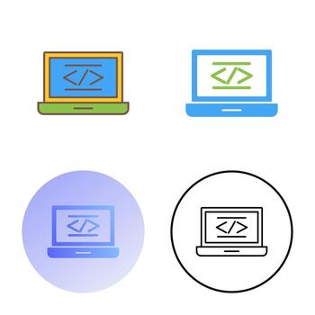 icono de vector de codificación