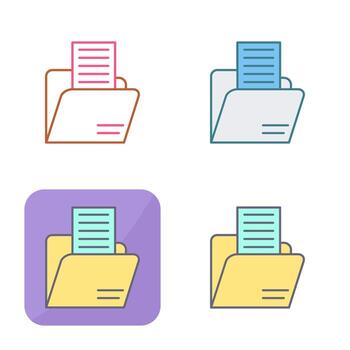 icono de vector de carpeta