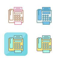 fax Machine Vector Icon