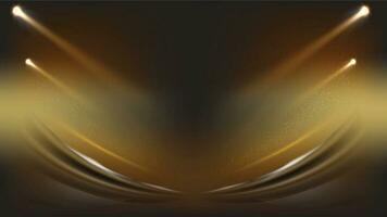 Golden background abstract geometric shapes luxury design wallpaper.Realistic layer elegant futuristic glossy light.Cover layout template. vector