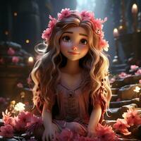 3d cartoon fairy photo