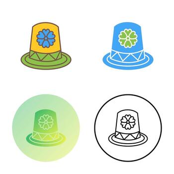 icono de vector de sombrero