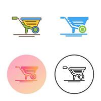 Wheelbarrow Vector Icon