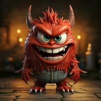 3d cartoon devil photo