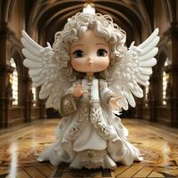 3d cartoon angel photo