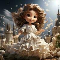 3d cartoon angel photo