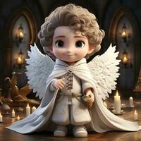 3d cartoon angel photo