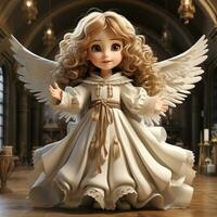 3d cartoon angel photo