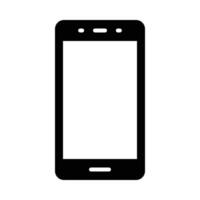 Mobile Phone Glyph Icon Design vector