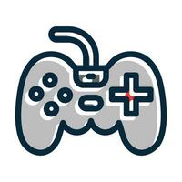 Game Console Vector Thick Line Filled Dark Colors