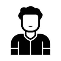 Man Avatar Vector Glyph Icon For Personal And Commercial Use.