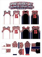 Uchiha Clan Mark Jersey Design Sportswear Layout Template vector