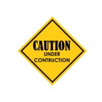Atenção Cuidado placa rótulo construção png