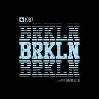 Brooklyn typography vector t shirt design illustration