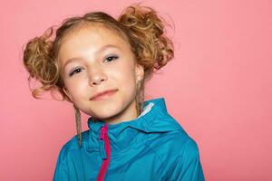 Close-up portrait of her she nice-looking attractive lovely sweet photo