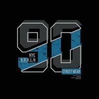 NYC Brooklyn t-shirt and apparel design vector