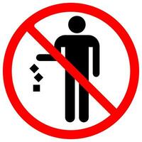 Do Not Litter Sign Vector Graphics