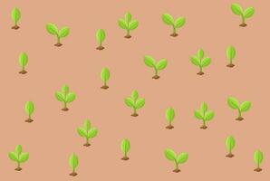 Creating green space in barren areas vector