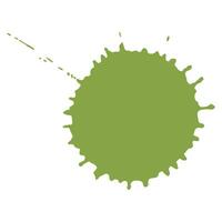 soft green ink splash brush drop vector