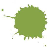 soft green ink splash brush drop vector