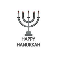 icon hanukkah vector