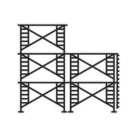 Scaffolding icon vector