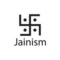 Jainism symbol icon vector