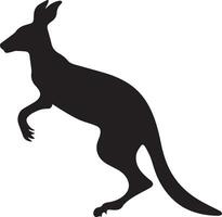 kangaroo animal vector silhouette illustration 2